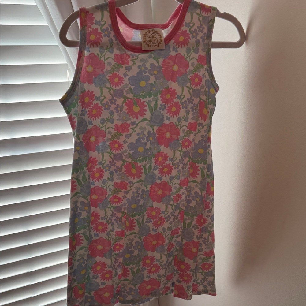 The Beaufort Bonnet Company Floral Kids Dress - Pink and Blue